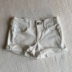 American Eagle White Denim Shorts